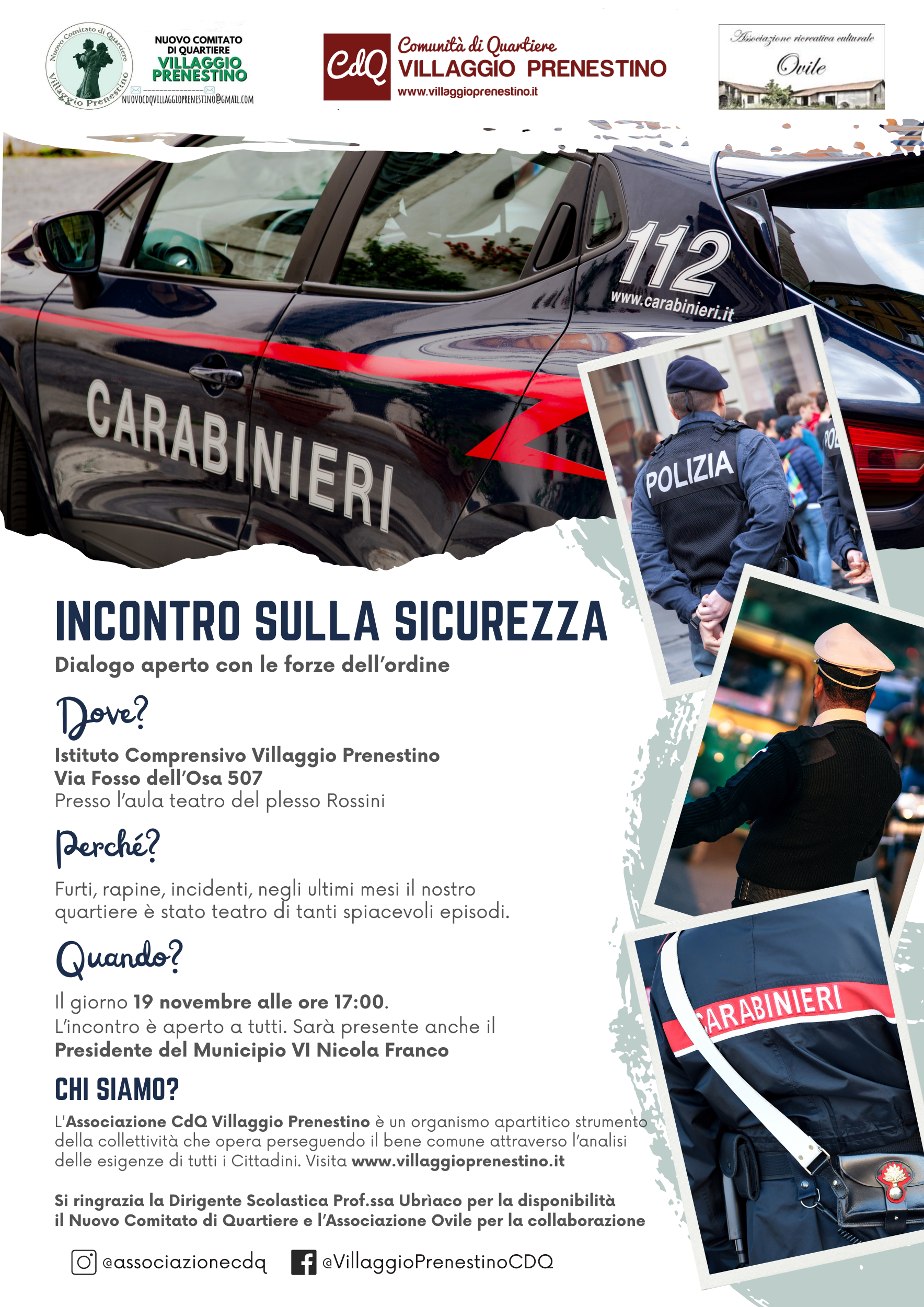 incontro forze dell'ordine<br />
